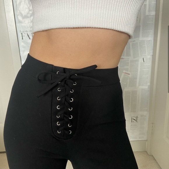 LPA black lace up pants - Picture 5 of 10